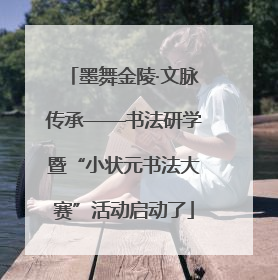 墨舞金陵·文脉传承——书法研学暨“小状元书法大赛”活动启动了