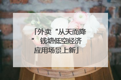 外卖“从天而降” 钱塘低空经济应用场景上新