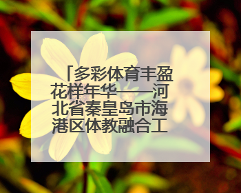 多彩体育丰盈花样年华——河北省秦皇岛市海港区体教融合工作掠影