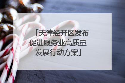 天津经开区发布促进服务业高质量发展行动方案