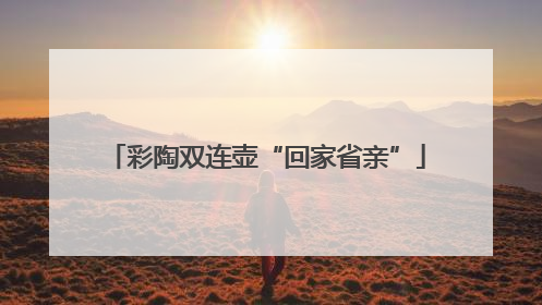 彩陶双连壶“回家省亲”