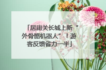 居庸关长城上新“外骨骼机器人”！游客反馈省力一半