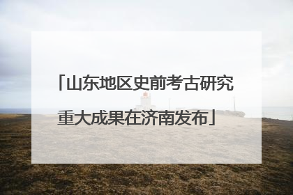 山东地区史前考古研究重大成果在济南发布