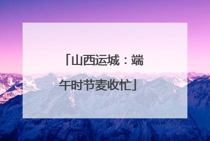 山西运城：端午时节麦收忙
