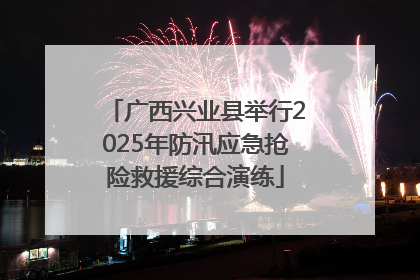 广西兴业县举行2025年防汛应急抢险救援综合演练