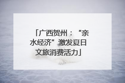广西贺州：“亲水经济”激发夏日文旅消费活力