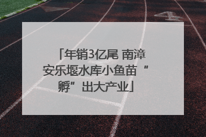 年销3亿尾 南漳安乐堰水库小鱼苗“孵”出大产业