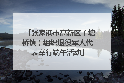 张家港市高新区（塘桥镇）组织退役军人代表举行端午活动