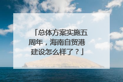 总体方案实施五周年，海南自贸港建设怎么样了？