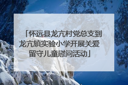 怀远县龙亢村党总支到龙亢镇实验小学开展关爱留守儿童慰问活动