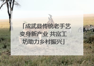 成武县传统老手艺变身新产业 共富工坊助力乡村振兴