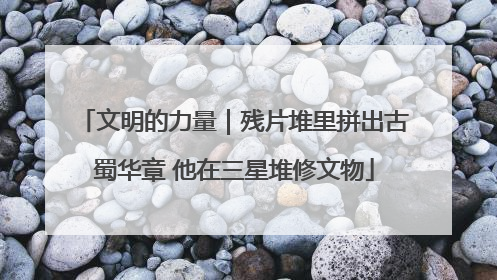 文明的力量｜残片堆里拼出古蜀华章 他在三星堆修文物