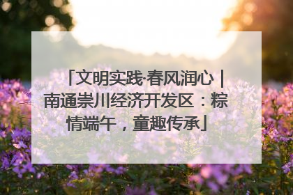 文明实践·春风润心｜南通崇川经济开发区：粽情端午，童趣传承