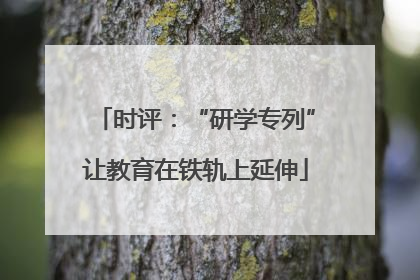 时评：“研学专列”让教育在铁轨上延伸