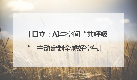 日立：AI与空间“共呼吸” 主动定制全感好空气