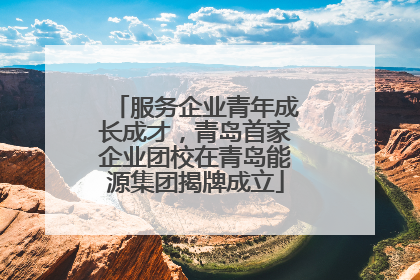 服务企业青年成长成才，青岛首家企业团校在青岛能源集团揭牌成立