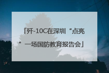 歼-10C在深圳“点亮”一场国防教育报告会