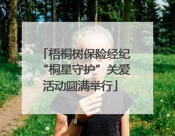 梧桐树保险经纪“桐星守护”关爱活动圆满举行