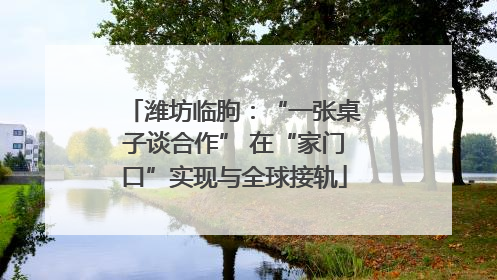 潍坊临朐：“一张桌子谈合作” 在“家门口”实现与全球接轨