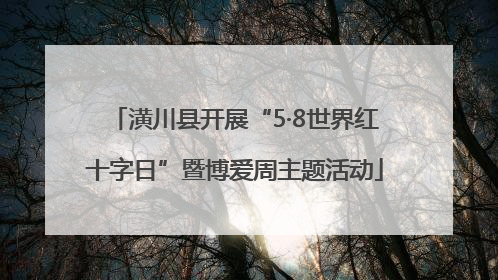 潢川县开展“5·8世界红十字日”暨博爱周主题活动
