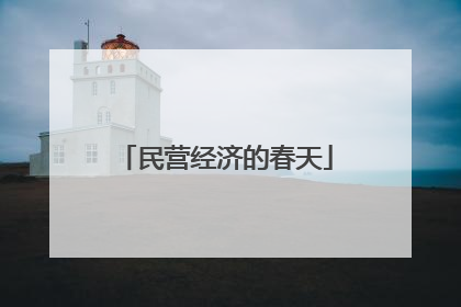 民营经济的春天