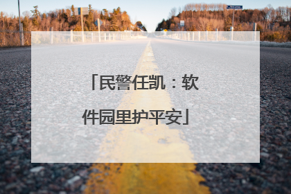 民警任凯：软件园里护平安