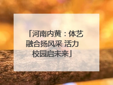 河南内黄：体艺融合扬风采 活力校园启未来