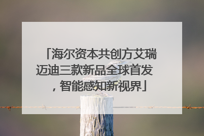 海尔资本共创方艾瑞迈迪三款新品全球首发，智能感知新视界