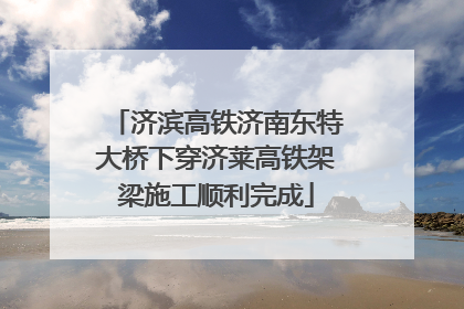 济滨高铁济南东特大桥下穿济莱高铁架梁施工顺利完成