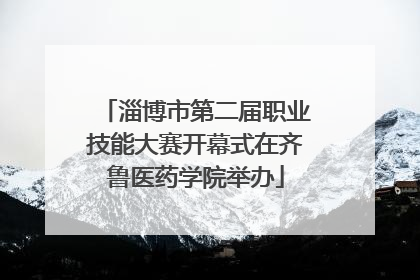 淄博市第二届职业技能大赛开幕式在齐鲁医药学院举办