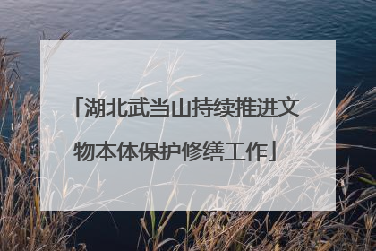 湖北武当山持续推进文物本体保护修缮工作