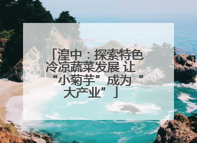 湟中：探索特色冷凉蔬菜发展 让“小菊芋”成为“大产业”