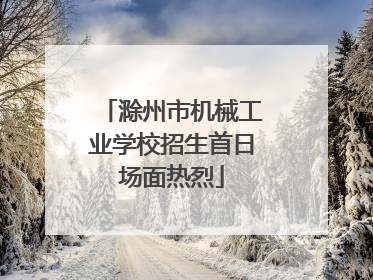 滁州市机械工业学校招生首日场面热烈