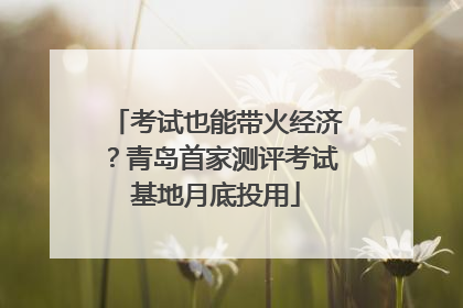 考试也能带火经济？青岛首家测评考试基地月底投用