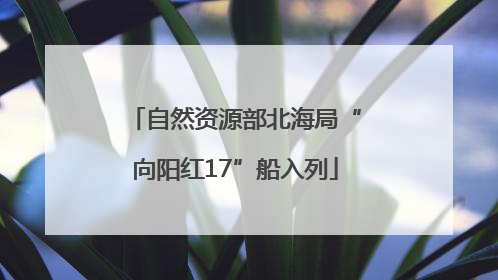 自然资源部北海局“向阳红17”船入列