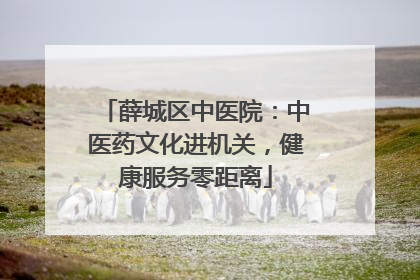 薛城区中医院：中医药文化进机关，健康服务零距离