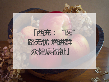 西充：“医”路无忧 增进群众健康福祉