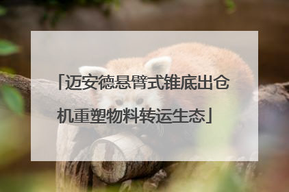 迈安德悬臂式锥底出仓机重塑物料转运生态