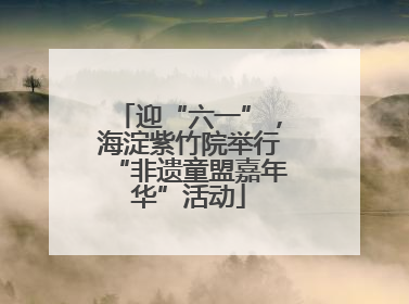 迎“六一”，海淀紫竹院举行“非遗童盟嘉年华”活动