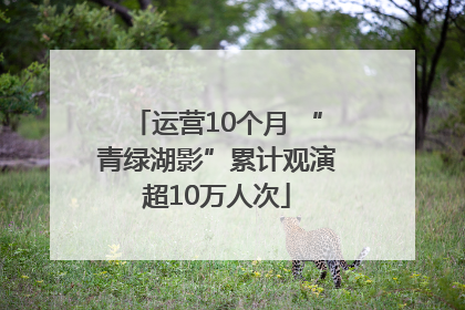 运营10个月 “青绿湖影”累计观演超10万人次