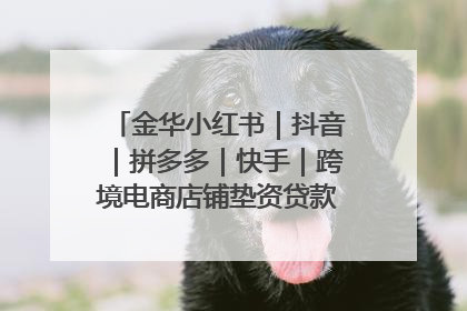 金华小红书｜抖音｜拼多多｜快手｜跨境电商店铺垫资贷款企业-漫商易