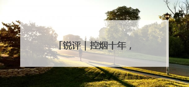 锐评｜控烟十年，如何再“禁”一步