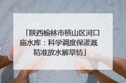 陕西榆林市横山区河口庙水库：科学调度保灌溉 精准放水解旱情