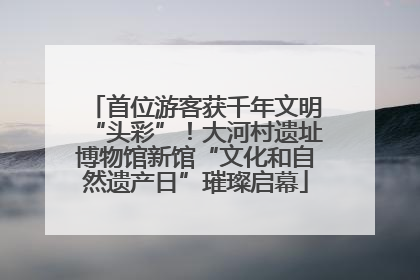首位游客获千年文明“头彩”！大河村遗址博物馆新馆“文化和自然遗产日”璀璨启幕