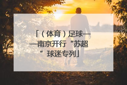 （体育）足球——南京开行“苏超”球迷专列