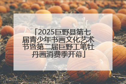 2025巨野县第七届青少年书画文化艺术节暨第二届巨野工笔牡丹画消费季开幕