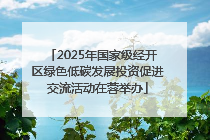 2025年国家级经开区绿色低碳发展投资促进交流活动在蓉举办