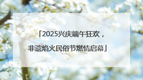 2025兴庆端午狂欢，非遗焰火民俗节燃情启幕