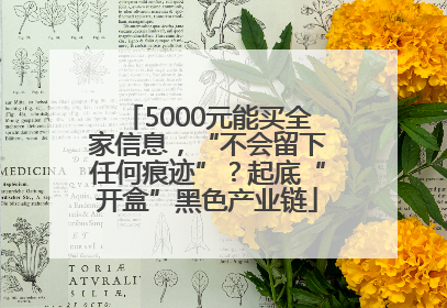 5000元能买全家信息，“不会留下任何痕迹”？起底“开盒”黑色产业链