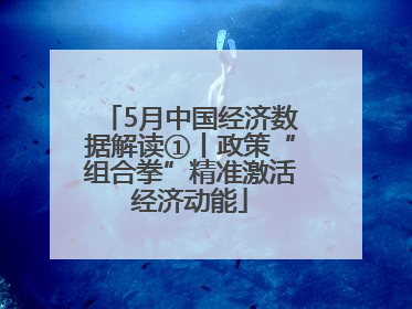 5月中国经济数据解读①丨政策“组合拳”精准激活经济动能